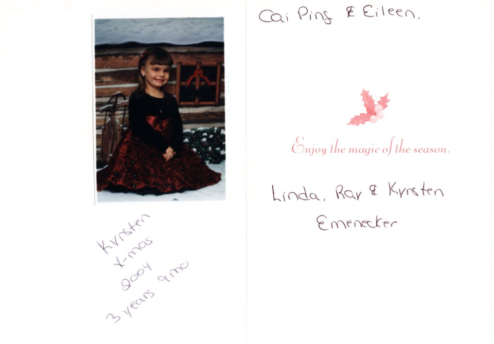 Linda Emenecker's Card Inside